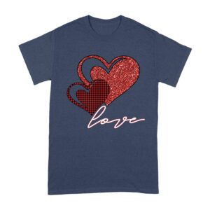 Love Heart Design T-Shirt ? Cute and Romantic Valentine's Day Gift for Couples Unisex Adult