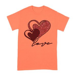 Love Heart Design T-Shirt ? Cute and Romantic Valentine's Day Gift for Couples Unisex Adult