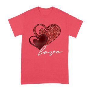 Love Heart Design T-Shirt ? Cute and Romantic Valentine's Day Gift for Couples Unisex Adult
