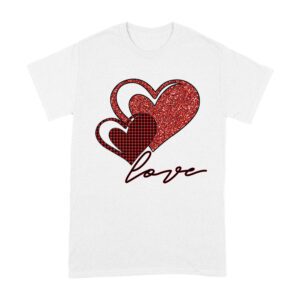 Love Heart Design T-Shirt ? Cute and Romantic Valentine's Day Gift for Couples Unisex Adult