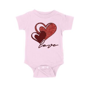 Love Heart Design T-Shirt ? Cute and Romantic Valentine's Day Gift for Couples Unisex Baby Jersey