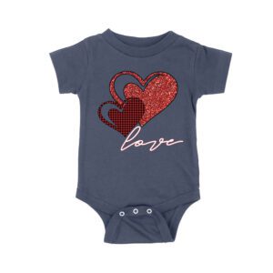 Love Heart Design T-Shirt ? Cute and Romantic Valentine's Day Gift for Couples Unisex Baby Jersey