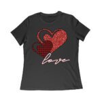 Love Heart Design T-Shirt ? Cute and Romantic Valentine's Day Gift for Couples Women Relaxed – Viva Party