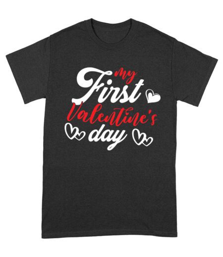 My First Valentine's Day T-Shirt - Adorable Baby Outfit for Valentine's Day Celebration Unisex Adult – Viva Party