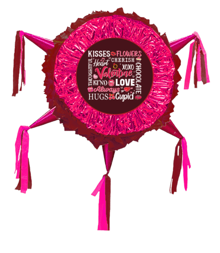 Valentine's Day Pinata, Happy Valentine, Te Amo, I Love You Drum Pinata 24 Inch – Viva Party
