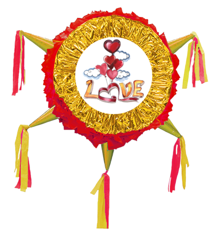 Valentine's Day Pinata, Happy Valentine, Te Amo, I Love You Drum Pinata 24 Inch – Viva Party