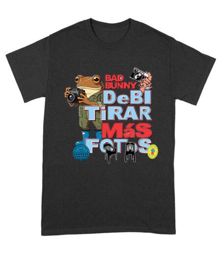 Bad Bunny Debi Tirar M?s Fotos Graphic T-Shirt for Fans, Trendy Design, Cool Style, Comfortable Cotton Tee, Perfect for Music Lovers Unisex Adult – Viva Party