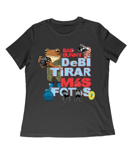 Bad Bunny Debi Tirar M?s Fotos Graphic T-Shirt for Fans, Trendy Design, Cool Style, Comfortable Cotton Tee, Perfect for Music Lovers Women Relaxed – Viva Party