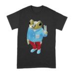Bad Bunny Frog Design Graphic T-Shirt, Trendy Style, Comfortable Cotton Tee, Cool Frog Design for Music and Animal Lovers Unisex Adult – Viva Party