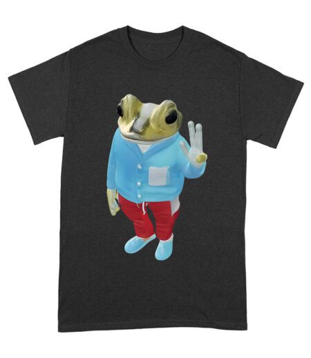 Bad Bunny Frog Design Graphic T-Shirt, Trendy Style, Comfortable Cotton Tee, Cool Frog Design for Music and Animal Lovers Unisex Adult – Viva Party