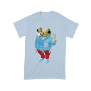 Bad Bunny Frog Design Graphic T-Shirt, Trendy Style, Comfortable Cotton Tee, Cool Frog Design for Music and Animal Lovers Unisex Toddler