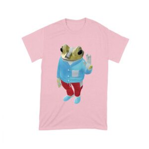 Bad Bunny Frog Design Graphic T-Shirt, Trendy Style, Comfortable Cotton Tee, Cool Frog Design for Music and Animal Lovers Unisex Toddler