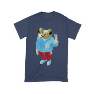 Bad Bunny Frog Design Graphic T-Shirt, Trendy Style, Comfortable Cotton Tee, Cool Frog Design for Music and Animal Lovers Unisex Toddler