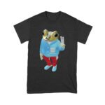 Bad Bunny Frog Design Graphic T-Shirt, Trendy Style, Comfortable Cotton Tee, Cool Frog Design for Music and Animal Lovers Unisex Youth – Viva Party