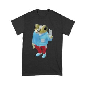 Bad Bunny Frog Design Graphic T-Shirt, Trendy Style, Comfortable Cotton Tee, Cool Frog Design for Music and Animal Lovers Unisex Youth – Viva Party