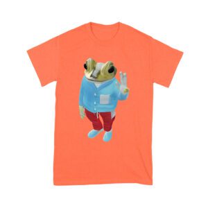 Bad Bunny Frog Design Graphic T-Shirt, Trendy Style, Comfortable Cotton Tee, Cool Frog Design for Music and Animal Lovers Unisex Youth