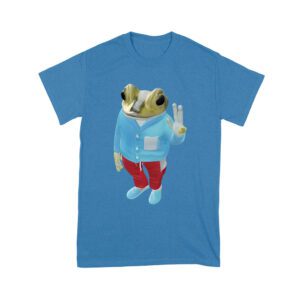 Bad Bunny Frog Design Graphic T-Shirt, Trendy Style, Comfortable Cotton Tee, Cool Frog Design for Music and Animal Lovers Unisex Youth