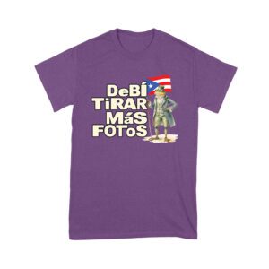 Debi Tira M?s Fotos Frog with Puerto Rico Flag Graphic T-Shirt, Trendy Design, Comfortable Cotton Tee, Cool Style for Music and Culture Lovers Unisex Youth
