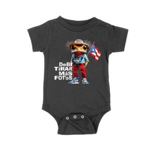 Puerto Rico Debi Tira M?s Fotos Frog with Frog Graphic T-Shirt, Trendy Design, Comfortable Cotton Tee, Cool Style for Frog and Culture Lovers Unisex Baby Jersey – Viva Party