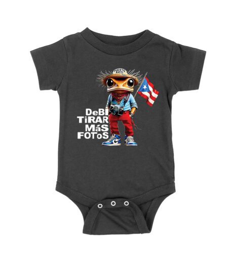 Puerto Rico Debi Tira M?s Fotos Frog with Frog Graphic T-Shirt, Trendy Design, Comfortable Cotton Tee, Cool Style for Frog and Culture Lovers Unisex Baby Jersey – Viva Party