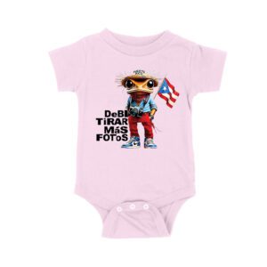 Puerto Rico Debi Tira M?s Fotos Frog with Frog Graphic T-Shirt, Trendy Design, Comfortable Cotton Tee, Cool Style for Frog and Culture Lovers Unisex Baby Jersey