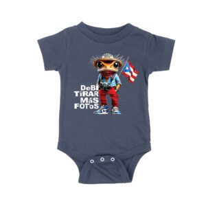 Puerto Rico Debi Tira M?s Fotos Frog with Frog Graphic T-Shirt, Trendy Design, Comfortable Cotton Tee, Cool Style for Frog and Culture Lovers Unisex Baby Jersey