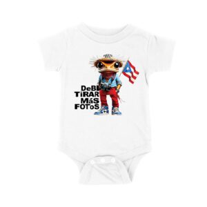 Puerto Rico Debi Tira M?s Fotos Frog with Frog Graphic T-Shirt, Trendy Design, Comfortable Cotton Tee, Cool Style for Frog and Culture Lovers Unisex Baby Jersey