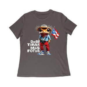 Puerto Rico Debi Tira M?s Fotos Frog with Frog Graphic T-Shirt, Trendy Design, Comfortable Cotton Tee, Cool Style for Frog and Culture Lovers Women Relaxed