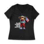 Puerto Rico Debi Tira M?s Fotos Frog with Frog Graphic T-Shirt, Trendy Design, Comfortable Cotton Tee, Cool Style for Frog and Culture Lovers Women Jersey V-Neck – Viva Party