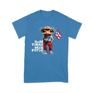 Puerto Rico Debi Tira M?s Fotos Frog with Frog Graphic T-Shirt, Trendy Design, Comfortable Cotton Tee, Cool Style for Frog and Culture Lovers Unisex Youth