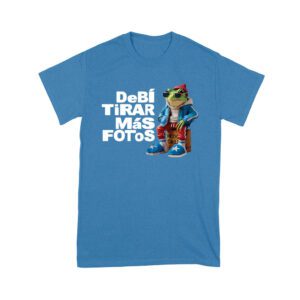 Debi Tira M?s Fotos Frog with Frog Puerto Rico Graphic T-Shirt, Trendy Design, Comfortable Cotton Tee, Cool Style for Culture and Frog Lovers Unisex Youth