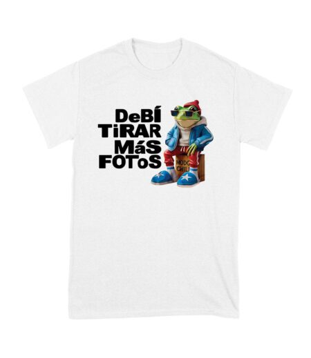 Debi Tira M?s Fotos Frog with Frog Puerto Rico Graphic T-Shirt, Trendy Design, Comfortable Cotton Tee, Cool Style for Culture and Frog Lovers Unisex Youth