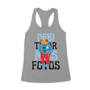Debi Tira M?s Fotos Graphic T-Shirt, Trendy Design, Comfortable Cotton Tee, Cool Style for Music and Fashion Lovers Women's Racerback Tank Top