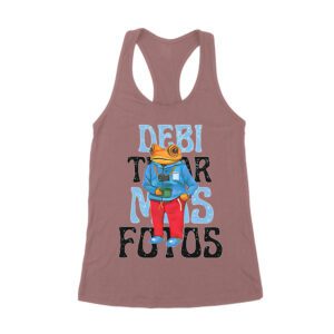 Debi Tira M?s Fotos Graphic T-Shirt, Trendy Design, Comfortable Cotton Tee, Cool Style for Music and Fashion Lovers Women's Racerback Tank Top