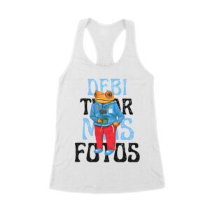 Debi Tira M?s Fotos Graphic T-Shirt, Trendy Design, Comfortable Cotton Tee, Cool Style for Music and Fashion Lovers Women's Racerback Tank Top