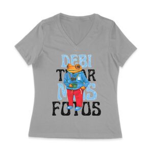 Debi Tira Mas Fotos Graphic T-Shirt, Trendy Design, Comfortable Cotton Tee, Cool Style for Music and Fashion Lovers Women Jersey V-Neck