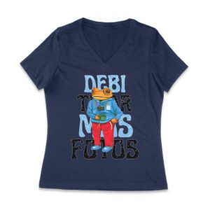 Debi Tira Mas Fotos Graphic T-Shirt, Trendy Design, Comfortable Cotton Tee, Cool Style for Music and Fashion Lovers Women Jersey V-Neck