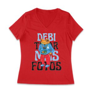 Debi Tira Mas Fotos Graphic T-Shirt, Trendy Design, Comfortable Cotton Tee, Cool Style for Music and Fashion Lovers Women Jersey V-Neck