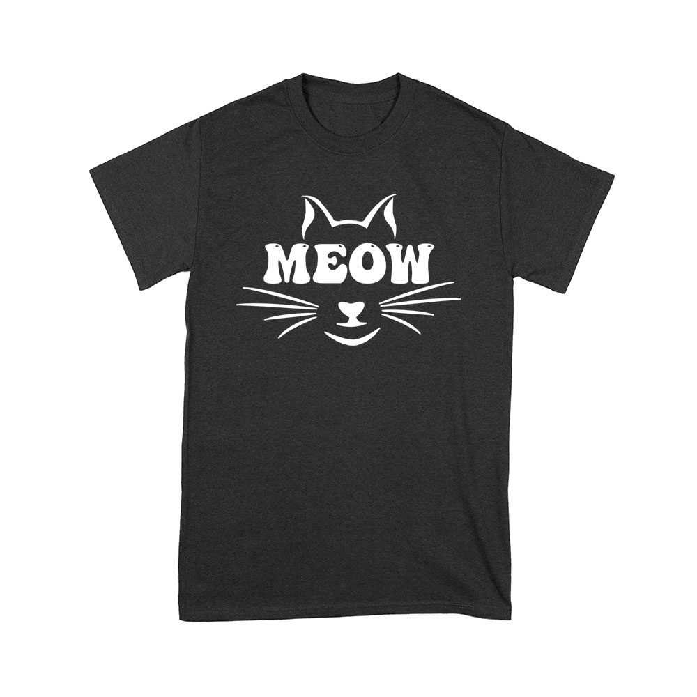 Cart-61_Y-Black.jpg Meow T-Shirt - Cute Cat Lover Tee For Feline Fans, Pet Owners, Kitten Enthusiasts, Animal Lovers, And Funny Cat Gift Unisex Youth – Viva Party