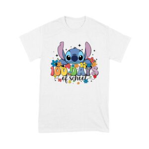 100 Days of School Cute Blue Creature T-Shirt, Fun School Celebration Shirt, Colorful Back to School Outfit for Kids and Teachers Unisex Youth