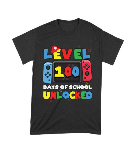 Level 100 Days of School Unlocked Fun T-Shirt for Kids - Celebrate 100th Day with Style! Unisex Toddler – Viva Party