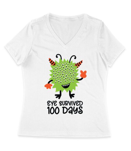 Eye Survived 100 Days of School Funny T-Shirt for Kids