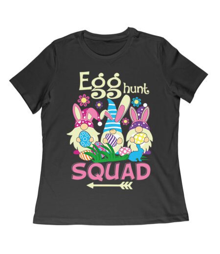 Egg Hunt Squad T-Shirt - Fun Easter Bunny & Colorful Eggs Team Outfit for Kids & Adults Women Relaxed – Viva Party