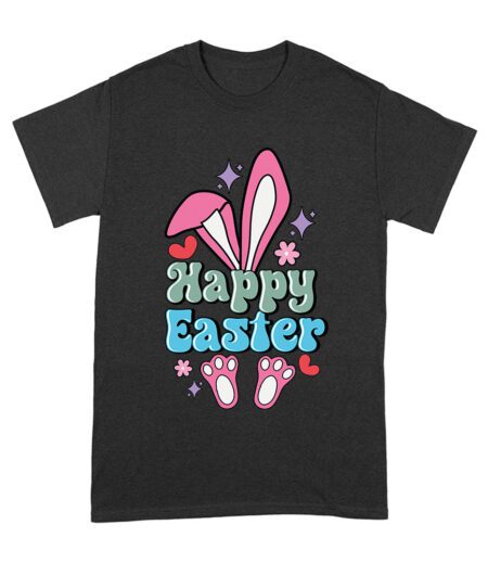 Happy Easter T-Shirt - Cute Bunny, Colorful Eggs & Spring Holiday Celebration Outfit for All Ages Unisex Adult – Viva Party