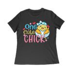 One Cute Chick T-Shirt - Funny Easter Outfit with Adorable Baby Chick for Women & Kids Women Relaxed – Viva Party