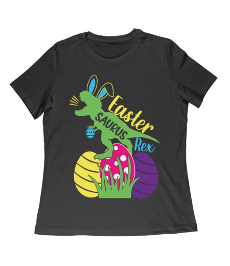 Easter Saurus Rex T-Shirt - Funny Dinosaur Easter Egg Hunt Outfit for Kids & Boys Women Relaxed – Viva Party