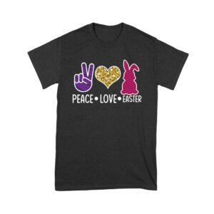 Peace Love Easter Valentine's Day T-Shirt for Women, Men, Kids - Cute Easter Shirt Gift, Love & Peace Design Unisex Youth – Viva Party