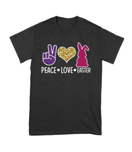 Peace Love Easter Valentine's Day T-Shirt for Women, Men, Kids - Cute Easter Shirt Gift, Love & Peace Design Unisex Youth – Viva Party