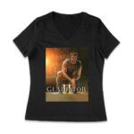 Gladiator II - Warrior Battle T-Shirt - Fierce Combat Spirit for Brave Fighters and Legends Women Jersey V-Neck – Viva Party