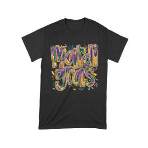 Festive Mardi Gras T-Shirt - Colorful Glitter-Inspired Lettering, Bold Carnival Spirit, Fun New Orleans Party Outfit Unisex Toddler – Viva Party